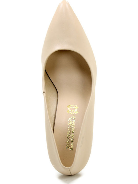 Anatomic Pointed Toe Beige Medium Heels