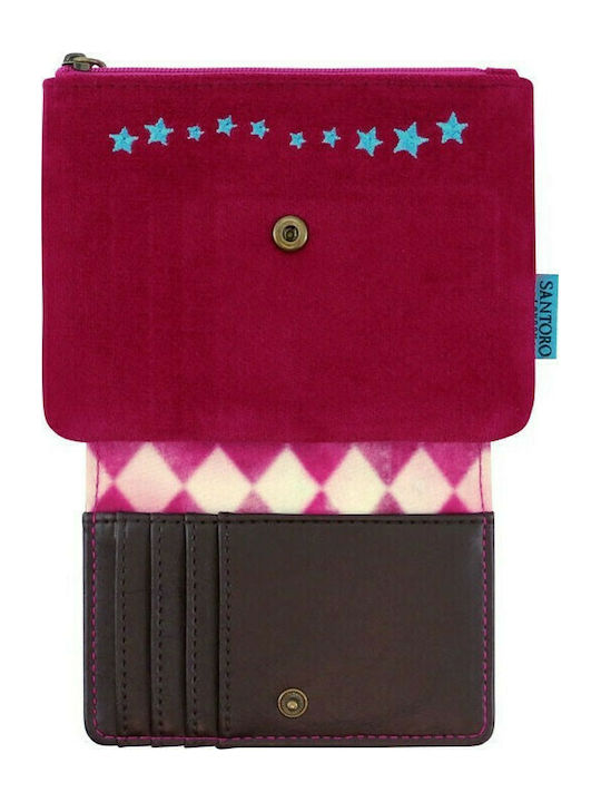 Santoro Circus Moon Buttons Kids' Wallet Coin with Zipper for Girl Fuchsia 872GJ03
