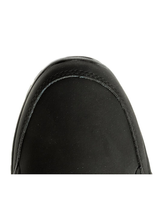 Opine Men's Anatomic Leather Casual Shoes Black