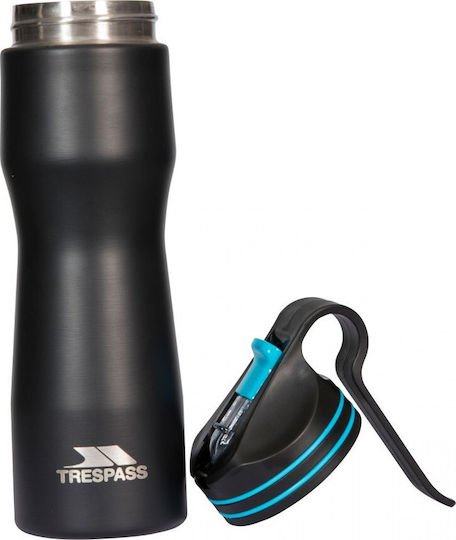 Trespass Imbrium Μπουκάλι Θερμός Ανοξείδωτο BPA Free 400ml Μαύρο με Επιστόμιο
