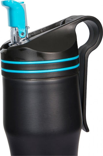 Trespass Imbrium Μπουκάλι Θερμός Ανοξείδωτο BPA Free 400ml Μαύρο με Επιστόμιο