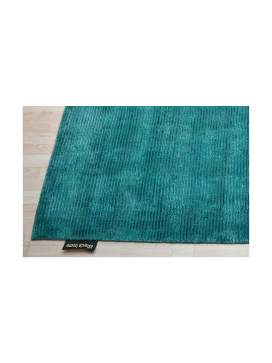 Aslanis Home Aria Modern Woolen Bedroom Rugs Set Petrol 3pcs