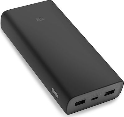 Xiaomi Mi Powerbank 3 Pro 20000mAh 18W με 2 Θύρες USB-A και Θύρα USB-C Μαύρο