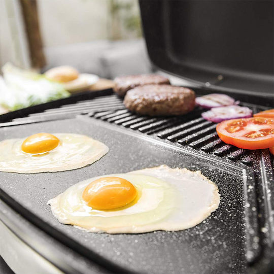 Cecotec Perfect Country With Legs Electric Grill Smooth and Ribbed Plate 2000W with Lid and Adjustable Thermostat 43cmx38cmcm