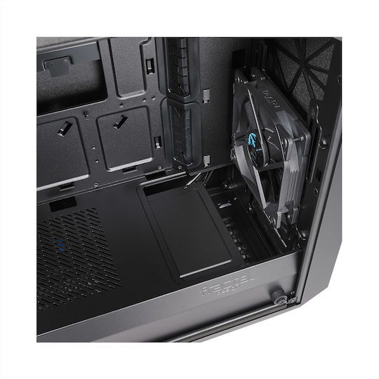 Fractal Design Meshify C Mini Dark Tempered Glass Midi Tower Κουτί Υπολογιστή με Πλαϊνό Παράθυρο Μαύρο