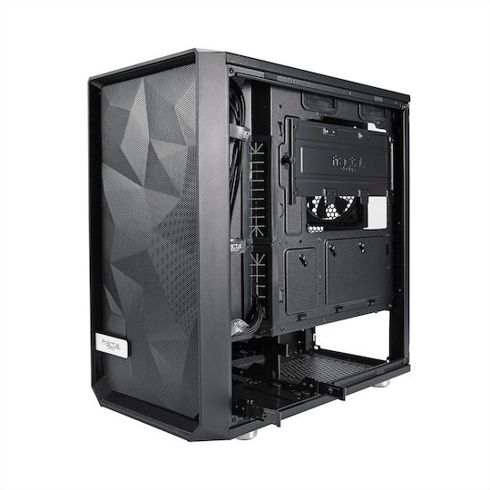Fractal Design Meshify C Mini Dark Tempered Glass Midi Tower Κουτί Υπολογιστή με Πλαϊνό Παράθυρο Μαύρο