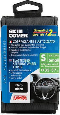 Lampa Husă Volan Auto Skin-Cover Elasticized cu Diametru 35-37cm. Piele Negru