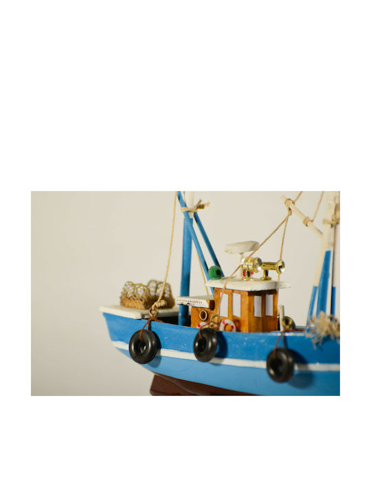 Christmas Boat Sailboat Wooden 16x15cm