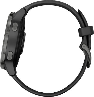 Garmin Vivoactive 4s Неръждаема стомана 40мм Водоустойчив Смарт часовник с Пулсомер (Black/Slate)