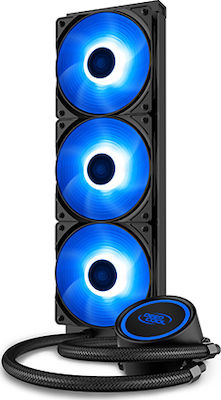 Deepcool GAMMAXX L360 v2 Υδρόψυξη Επεξεργαστή Τριπλού Ανεμιστήρα 120mm για Socket AM4/1200/115x με Μπλε Φωτισμό