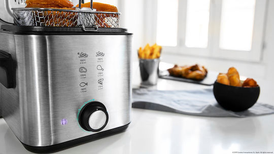 Cecotec Cleanfry Infinity 1500 Фритюрник 1.5лт Сребрист