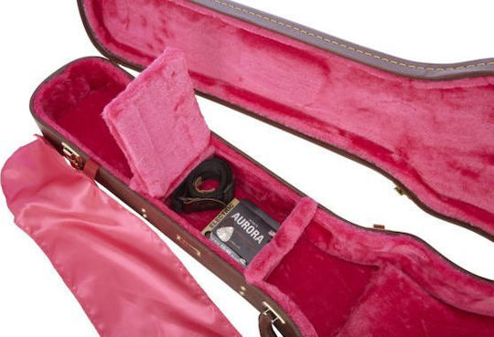 Gator Deluxe Wood Series Gibson SG Βαλίτσα Ηλεκτρικής Κιθάρας με Επένδυση Καφέ