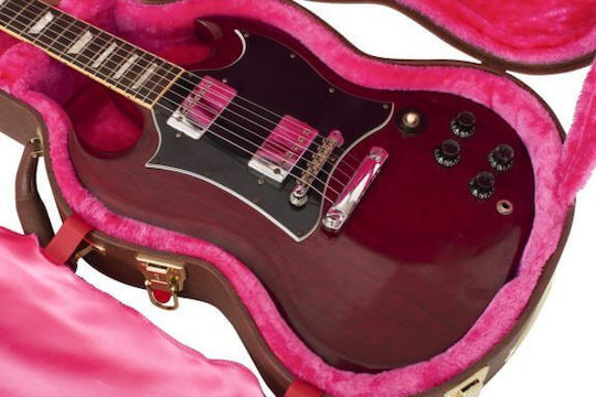 Gator Deluxe Wood Series Gibson SG Βαλίτσα Ηλεκτρικής Κιθάρας με Επένδυση Καφέ