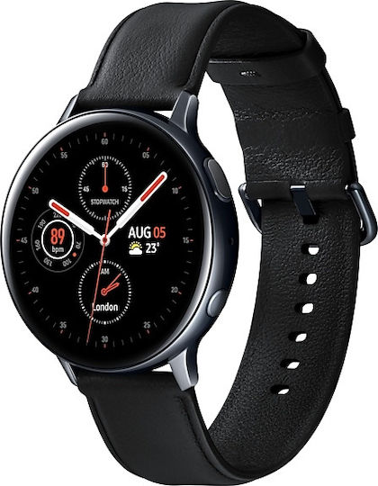 Samsung Galaxy Watch Active2 Stainless Steel 44mm Waterproof with Heart Rate Monitor (Black)