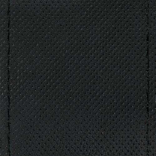 Lampa Κάλυμμα Τιμονιού Αυτοκινήτου Premium Perforated Leather Ραφτό με Διάμετρο 37-39εκ. Δερμάτινο Μαύρο