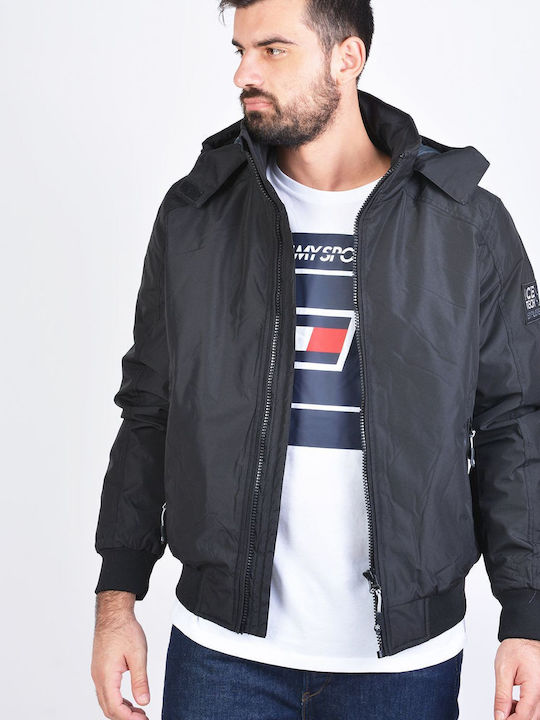 Μπουφάν Bomber Μαύρο
