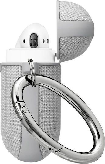 Spigen Urban Fit Silicone Case with Keychain Gray for Apple AirPods