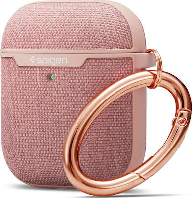 Spigen Urban Fit Silicone Case with Keychain Rose Gold for Apple AirPods