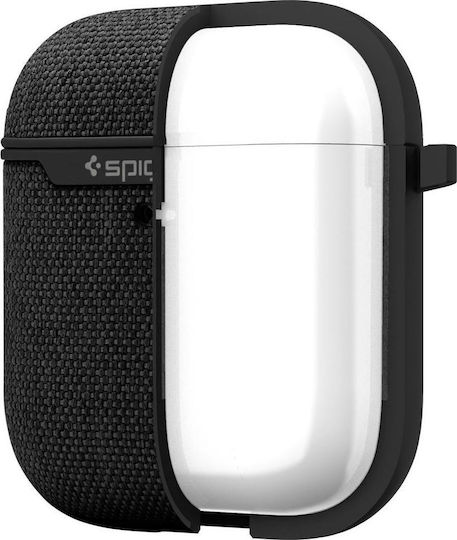 Spigen Urban Fit Case Silicone with Hook in Black color for Apple AirPods 1 / AirPods 2