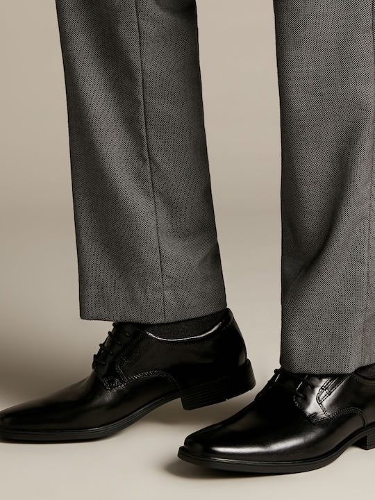 Tilden Plain Men's Leather Dress Shoes Black