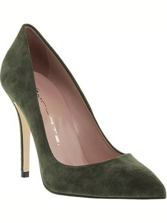 Mourtzi Pumps mit Stiletto-Absatz Khaki