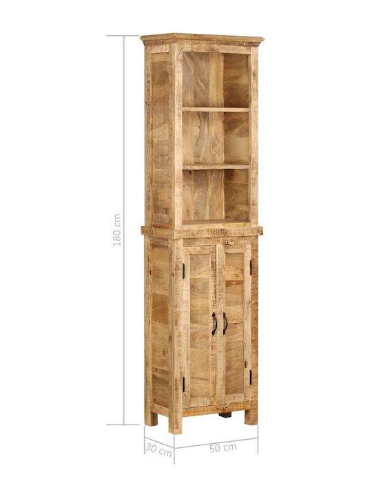 Bücherregal Beige 50x30x180cm