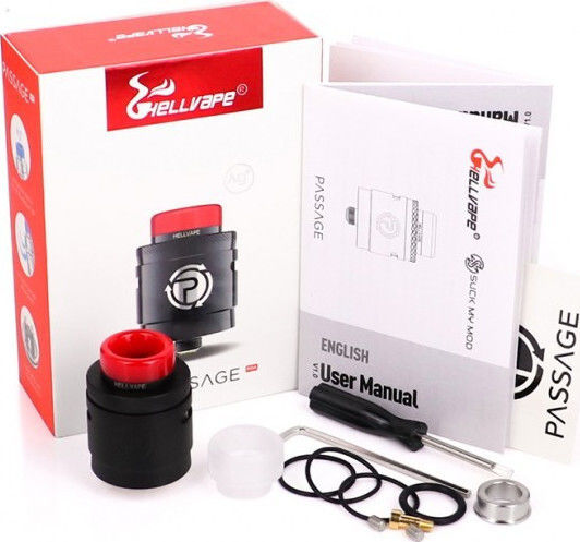Hellvape Passage E-Cigarette Vape Tank RDA 24mm Stainless Steel