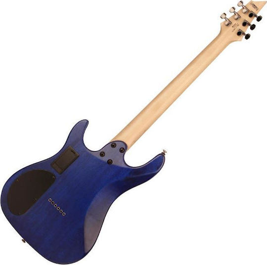 Cort KX-300 Elektrische Gitarre Stratocaster mit HH Tonabnehmerkonfiguration Open Pore Cobalt Burst