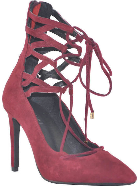 Jeffrey Campbell Hierro Suede Μυτερές Γόβες με Τακούνι Στιλέτο Μπορντό Jeffrey Campbell Hierro Suede Μυτερές Γόβες με Τακούνι Στιλέτο Μπορντό