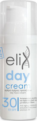 Genomed Elix Αnti-aging & Moisturizing Day Cream Suitable for All Skin Types with Hyaluronic Acid / Aloe Vera 30SPF 50ml