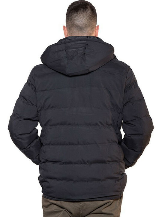 Biston Men's Winter Puffer Jacket Black