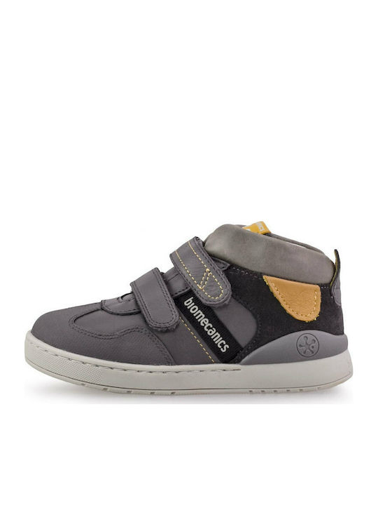 Biomecanics Kinder-Sneaker Hoch mit Klettverschluss Gray