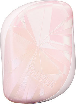 Tangle Teezer Compact Styler Smashed Holo Light Pink Brush Hair for Detangling