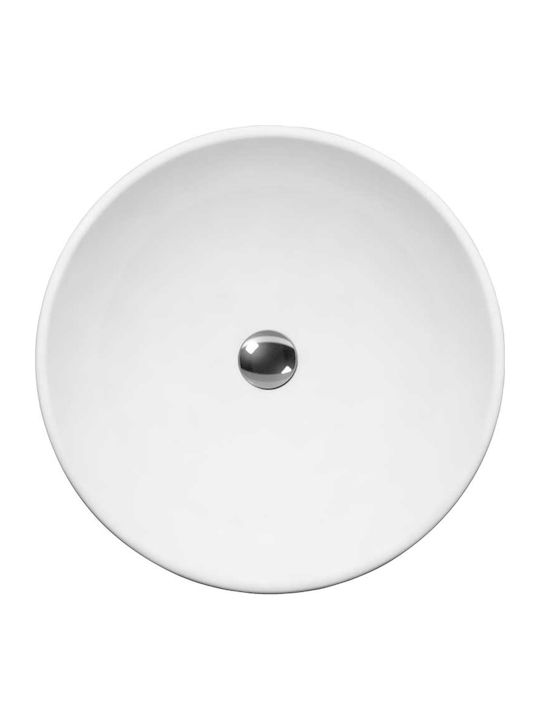Serel 2012 Επικαθήμενος Νιπτήρας Πορσελάνης 45x45x15.5cm Λευκός