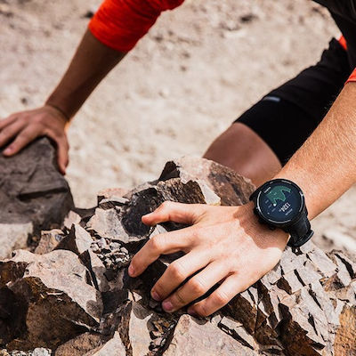 Suunto 9 Baro Stainless Steel 50mm Waterproof Smartwatch with Heart Rate Monitor (Black)
