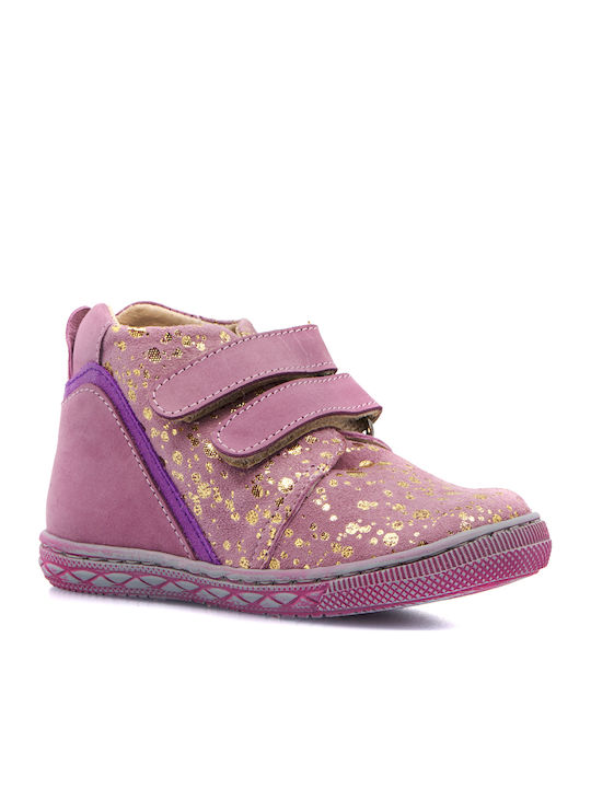 PRIMI PASSI ORIENTAL BEBE BOOTS WITH NUBUCK LEATHER FOR GIRLS