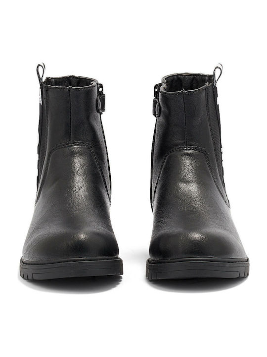 Nashville Kids Boots with Zipper Black