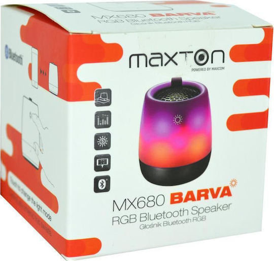 MaxCom Maxton Barva MX680 Bluetooth Speaker 3W with Battery Life up to 14 hours Black