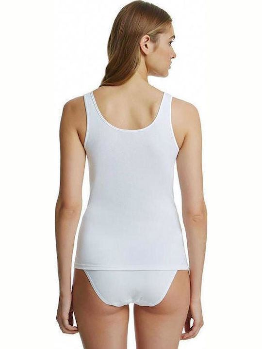 Simply You 4/459 Women's Sleeveless T-Shirt White
