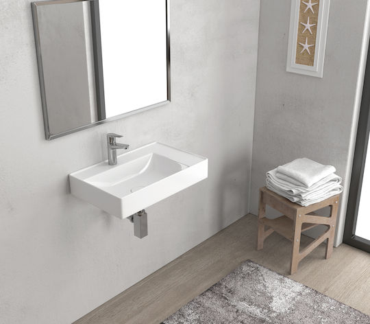 Karag Infinity Υποκαθήμενος Νιπτήρας Πορσελάνης 60x38x11cm Λευκός