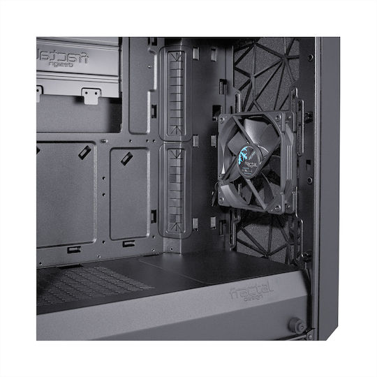 Fractal Design Meshify C Dark Tempered Glass Gaming Midi Tower Computer Case with Side Window Black