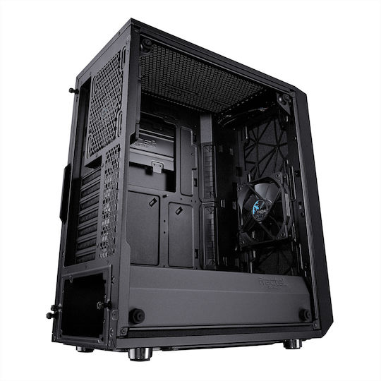 Fractal Design Meshify C Dark Tempered Glass Gaming Midi Tower Computer Case with Side Window Black