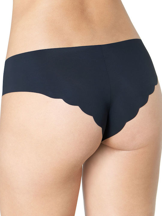 Zero Hipster Γυναικεία Slip 2Pack χωρίς Ραφές Μαύρα