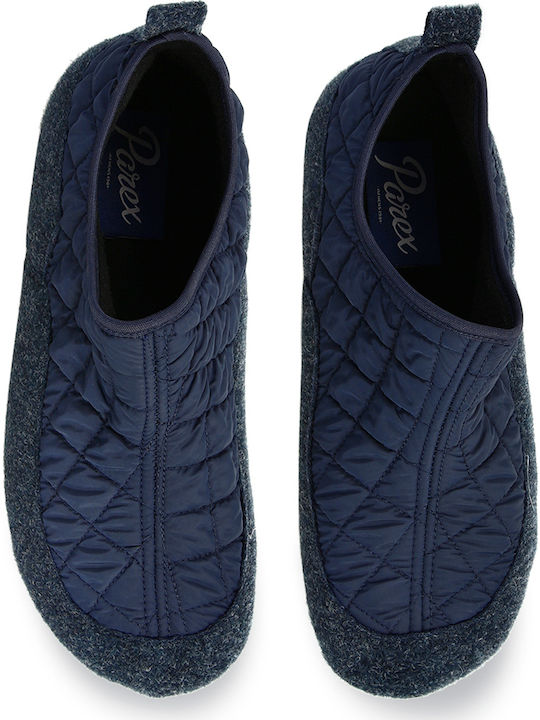 Heel Enclosed Men's Slipper Blue