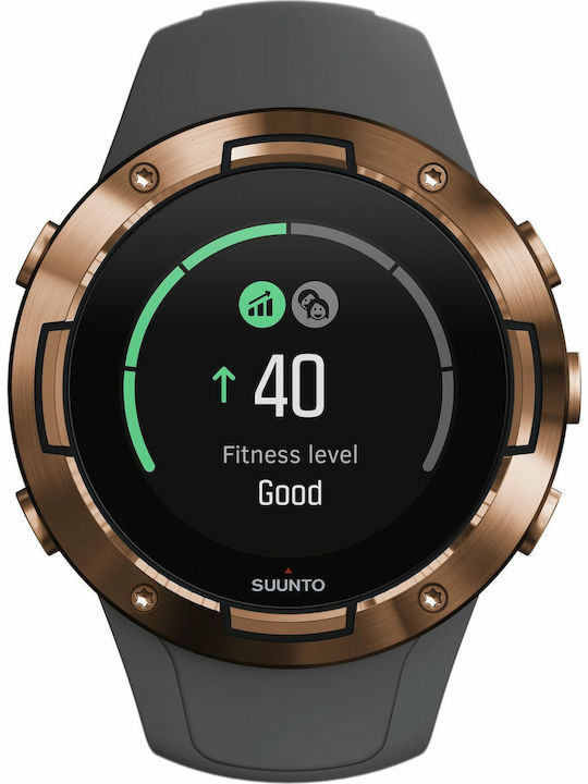 Suunto 5 46mm Smartwatch mit Pulsmesser (Graphite Copper)