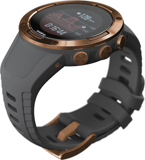 Suunto 5 Неръждаема стомана 46мм Водоустойчив Смартчасовник с Пулсомер (Graphite Copper)