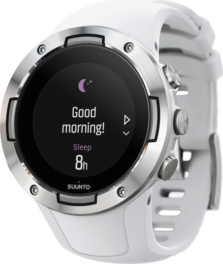 Suunto 5 Oțel inoxidabil 46mm Rezistent la apă Smartwatch cu Pulsometru (Alb)