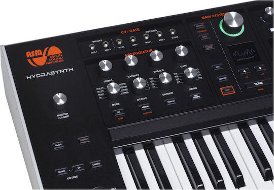 Ashun Sound Machines Synthesizer Hydrasynth Keyboard με 49 Δυναμικά Πλήκτρα Μαύρο