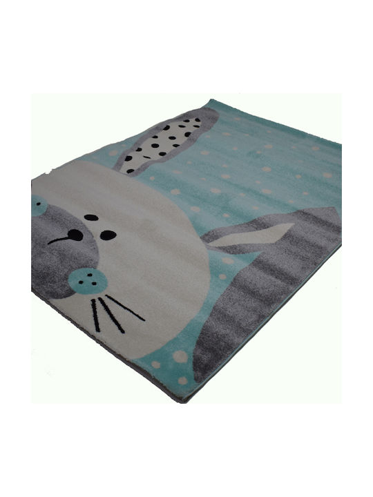 Alexander Carpets 068 Детско килимче Тюркоазен 80x150см Дебелина 12мм