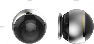 Ezviz Mini Pano CS-CV346-A0-7A3WFR 303100488 IP Cameră de Supraveghere Wi-Fi cu Comunicare Bidirecțională Argint